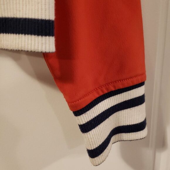 Tommy Hilfiger Boy's Orange Navy Polyester Bomber Jacket - Size XS or 4/5 - Picture 13 of 15